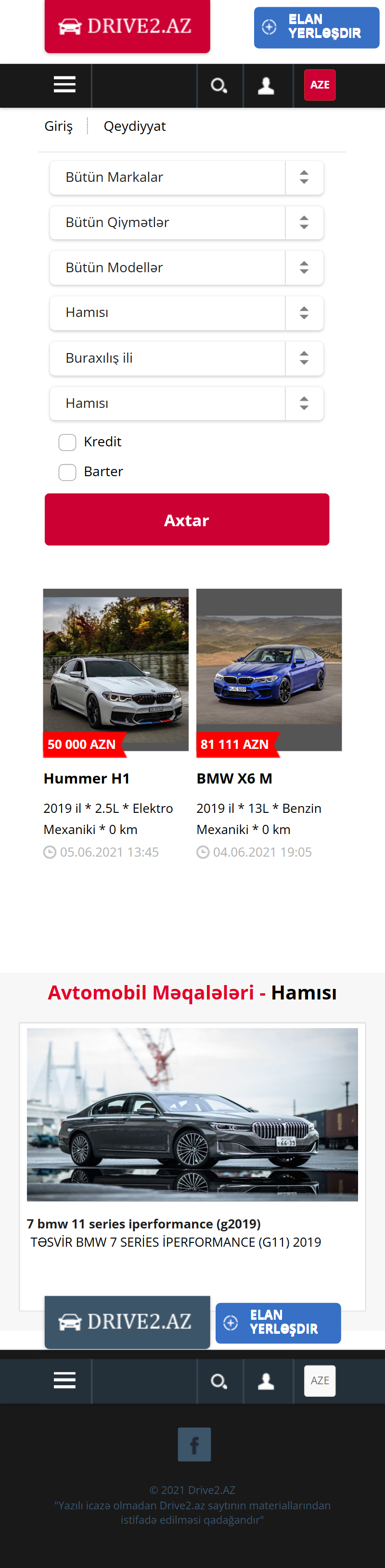 Drive2 mobile-превью