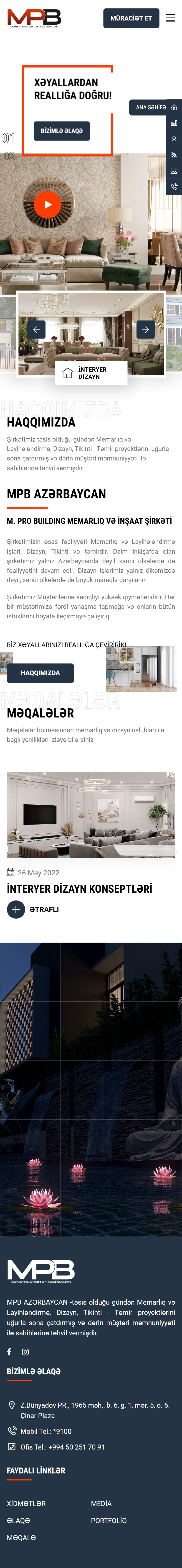 MPB Construction mobile-превью